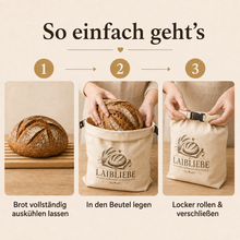 Lade das Bild in den Galerie-Viewer, LaibLiebe – natürlicher Brotbeutel aus echtem Bienenwachs - Brot länger frisch halten