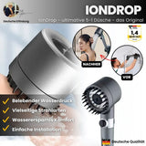 IonDrop - Soffione doccia ad alta pressione per acqua pura e pulita e un'esperienza doccia rivitalizzante - l'originale