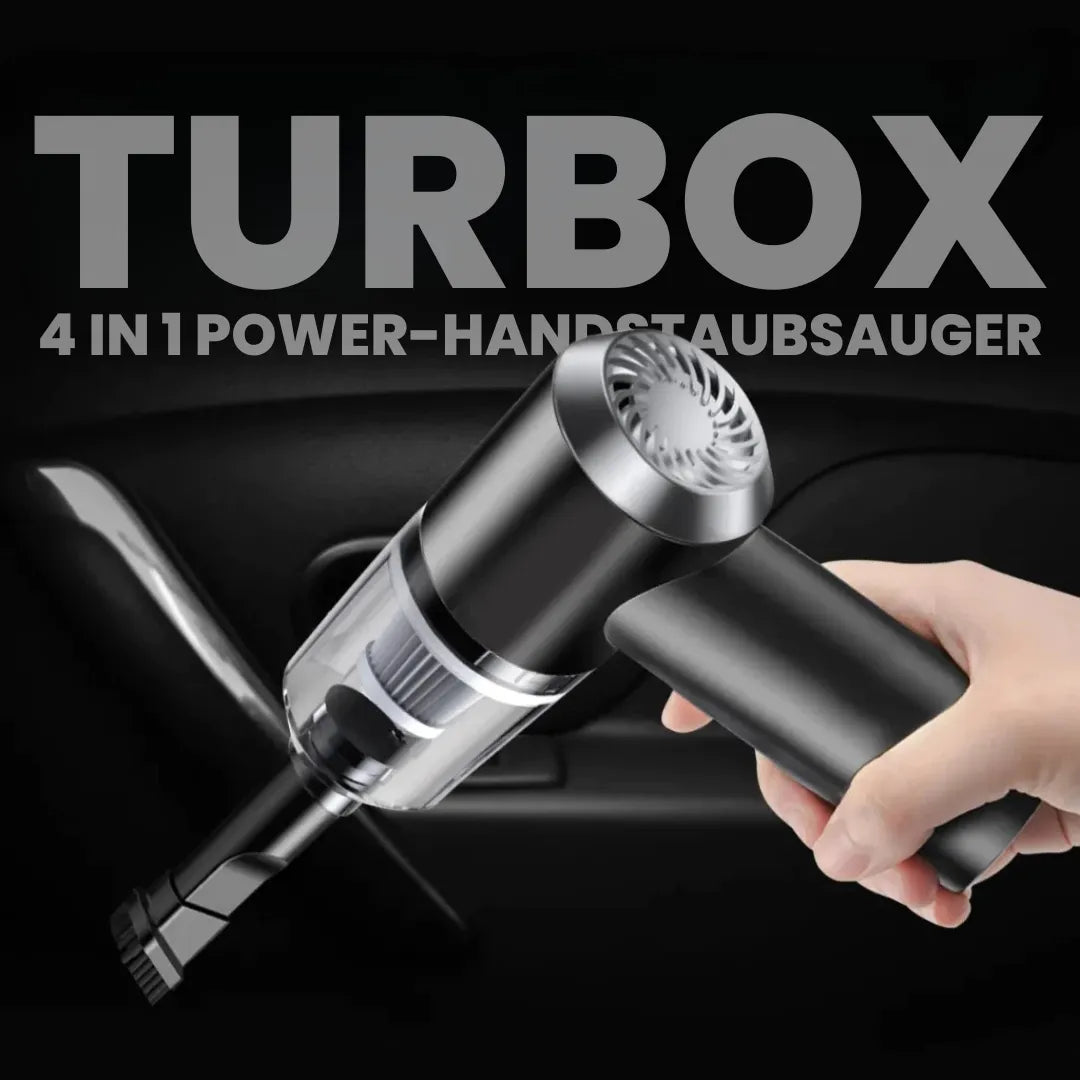 TurboX - Aspirapolvere a mano 4 in 1 - l'originale