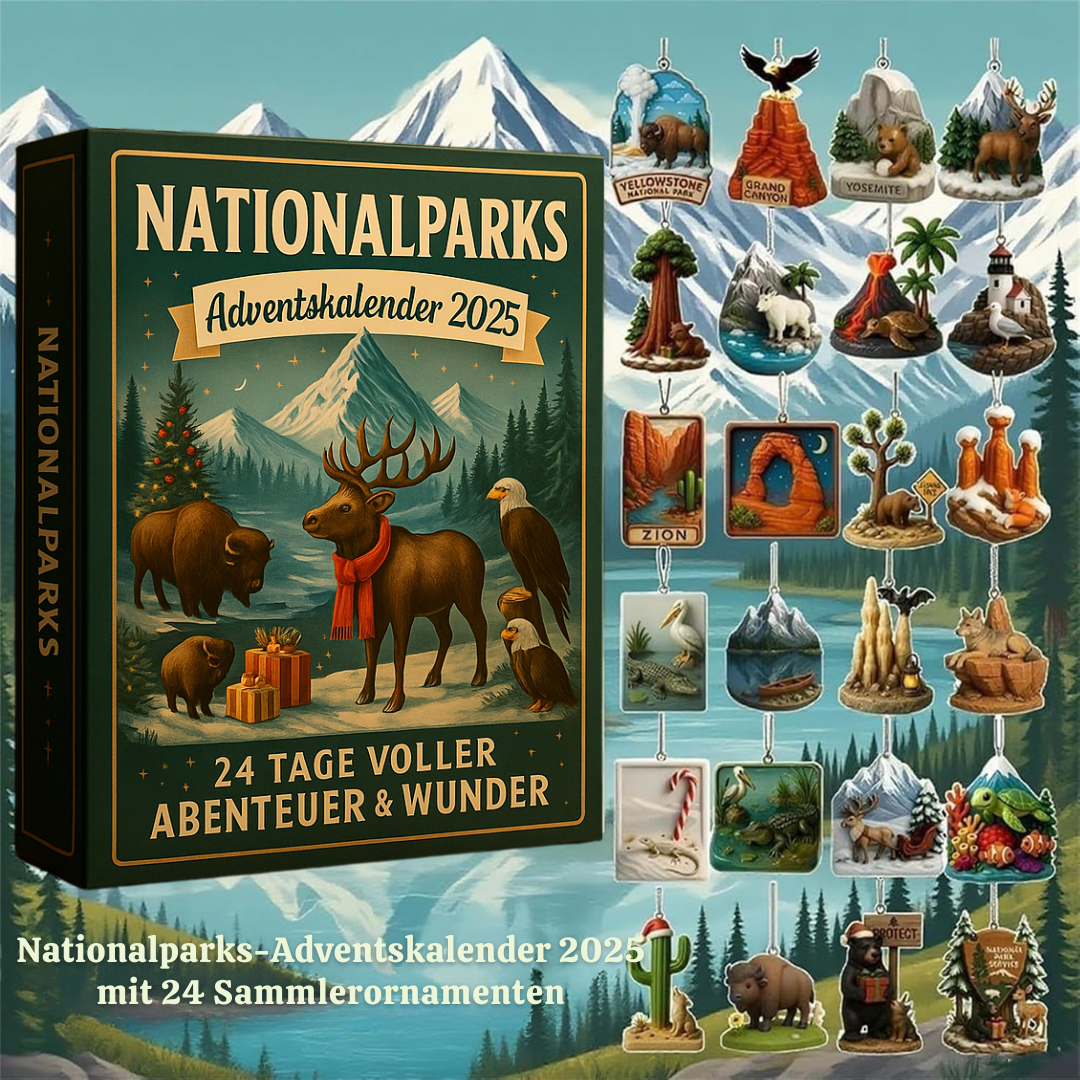 Nationalparks Adventskalender 2025 – 24 Miniatur‑Welten der Natur