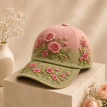Lade das Bild in den Galerie-Viewer, BlütenCharme – Elegante 3D-Blumen-Kappe
