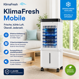 KlimaFresh – Mobiler Luftkühler – Keine Installation erforderlich | Kühlt bis zu 50 m²