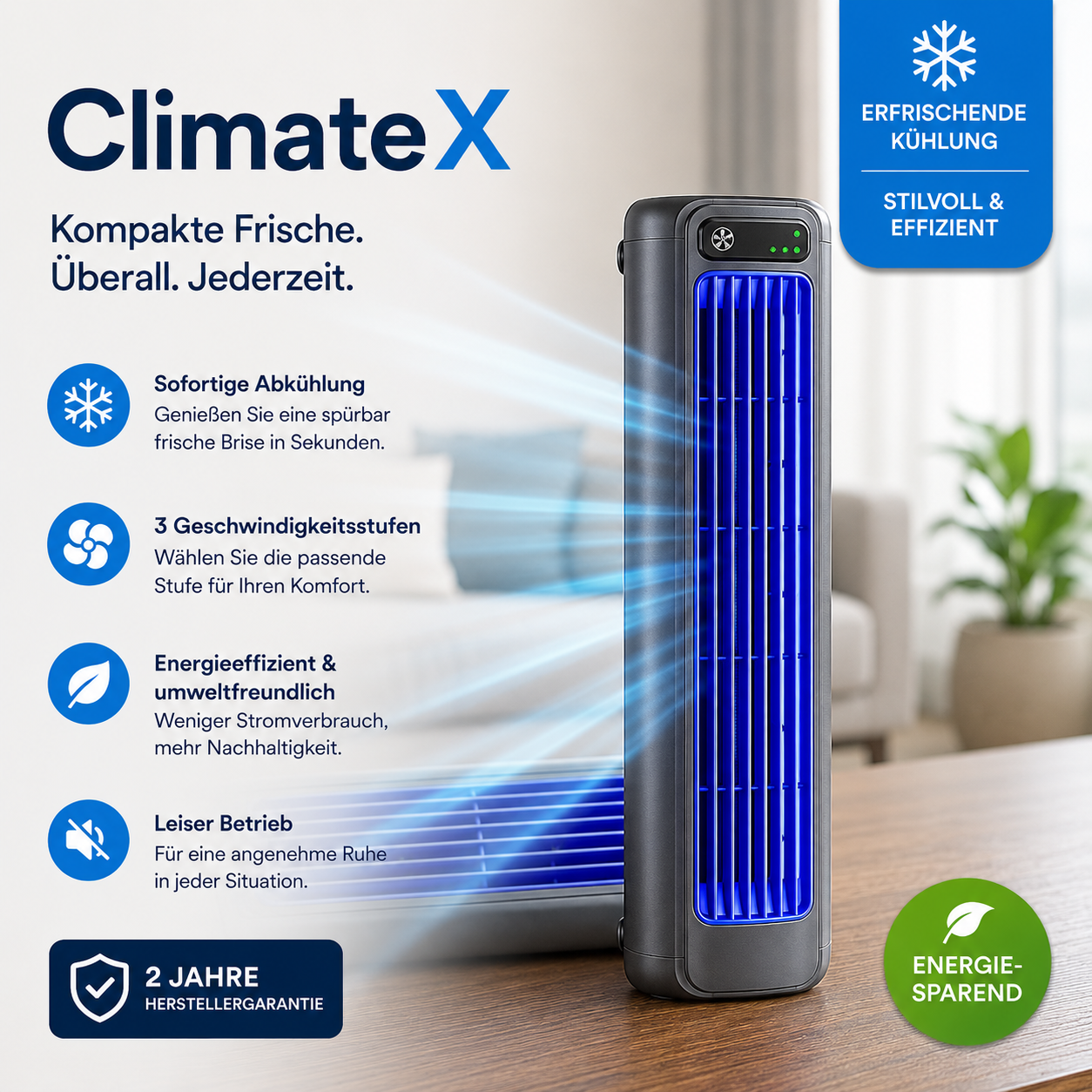 ClimateX - Mobile Klimaanlage