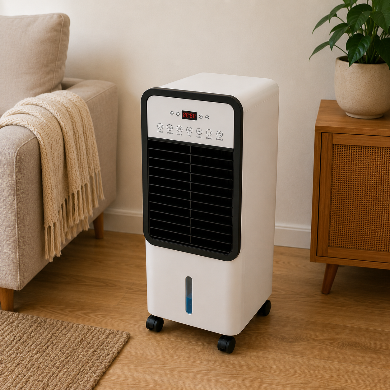 FreiKlima Max - Mobiler Allround-Klimatiseur – Kühlt im Sommer, Heizt im Winter | Ohne Installation