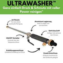 Carica l'immagine nel visualizzatore di Gallery, Ultrawasher - Idropulitrice turbo per ogni tubo da giardino