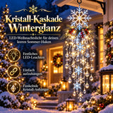 Kristall-Kaskade Winterglanz - LED-Weihnachtslicht für deinen leeren Sommer-Haken