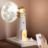 Magische Leuchtturm‑Lampe mit Mond­licht-Projektion
