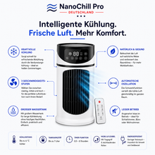 Lade das Bild in den Galerie-Viewer, NanoChill Pro - Mobiler Klimakühler – Keine Installation erforderlich | Kühlt per Knopfdruck
