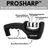 ProSharp - professioneller, ausgezeichneter Messerschärfer mit 3 Stufen - Keramikstein