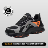 SafeSneak Comfort+ ergonomischer Sicherheitsschuh mit anatomisch geformter Sohle - Zertifiziert nach EN ISO 20345
