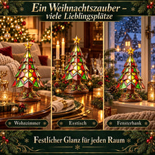 Lade das Bild in den Galerie-Viewer, WeihnachtsGlanz – leuchtender Weihnachtsbaum im Buntglas-Stil
